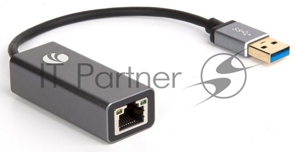 Кабель-переходник USB 3.0 (Am) --> LAN RJ-45 Ethernet 1000 Mbps, Aluminum Shell, VCOM DU312M