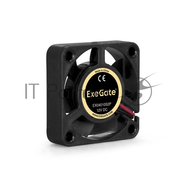 Вентилятор для корпуса ExeGate EX04010S2P черный, 40 мм, 5000 об/мин, 24 дБ, 2 pin