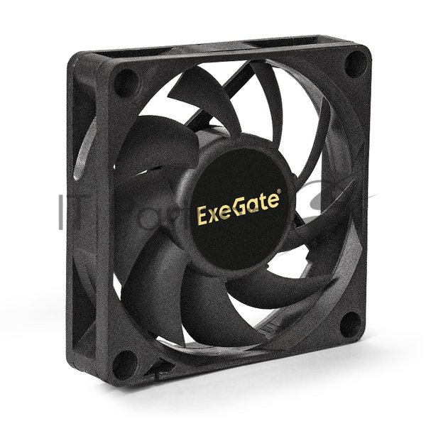 Вентилятор для корпуса ExeGate ExtraSilent ES07015S3P черный, 70 мм, 2000 об/мин, 18 дБ, 3 pin