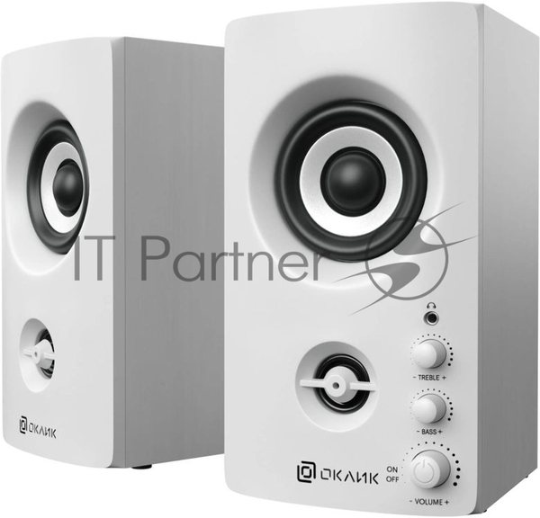 Акустическая система Oklick OK-164 2.0 белый 30Вт