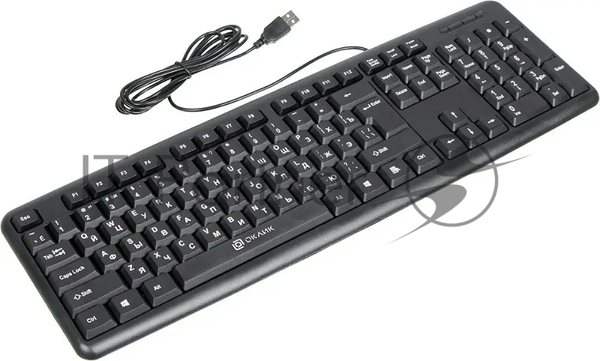 Клавиатура Oklick 180V2 проводная, USB Type-A, чёрный