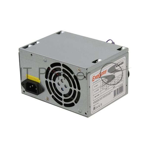 Блок питания ExeGate Special AAA400 (ES259590RUS-PC), 400Вт, 80мм, серебряный