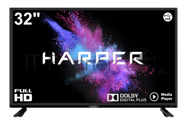 Телевизор Harper 32" 32R490T черный LED HD 60Hz