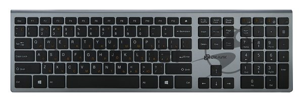 Клавиатура Oklick 890S беспроводная, радиоканал, серый