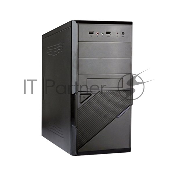 Компьютерный корпус ExeGate EX284020RUS Minitower BA-201 Black, mATX, (AA400, 80мм), 2*USB, Audio