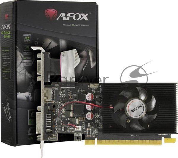 Видеокарта AFOX GT730 DDR3 4G 128Bit, LP Single fan, RTL (AF730-4096D3L6) RTL