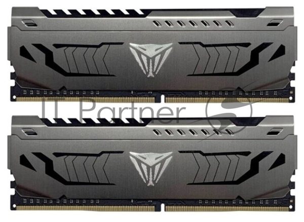 Оперативная память Patriot Viper Steel, DDR4, 64GB (2x32GB), 3200MHz, CL16, DIMM, радиатор, черный