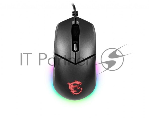 Мышь проводная MSI Clutch GM11 черный, 5000 dpi, USB, кнопки - 6