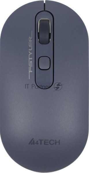 Мышь беспроводная A4Tech Fstyler FG20 пепельный/синий, 2000 dpi, радиоканал, USB, кнопки - 4