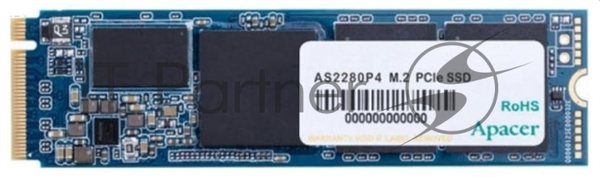 Накопитель SSD Apacer AS2280P4, 512Gb, M.2 2280, PCIe 3.0 x4, NVMe, R/W 2100/1500