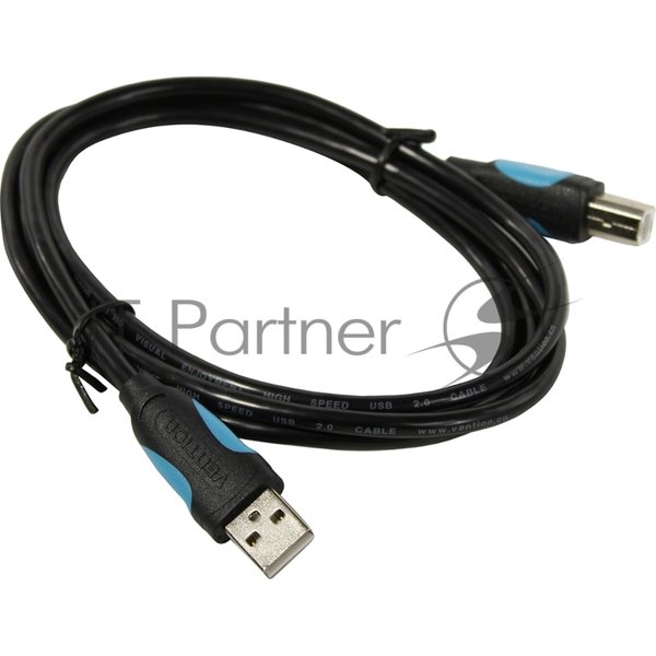 Кабель Vention USB 2.0 AM/BM - 1,5 м. черный VAS-A16-B150