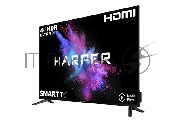 Телевизор Harper 58" 58U750TS черный Direct LED UHD 60Hz Smart