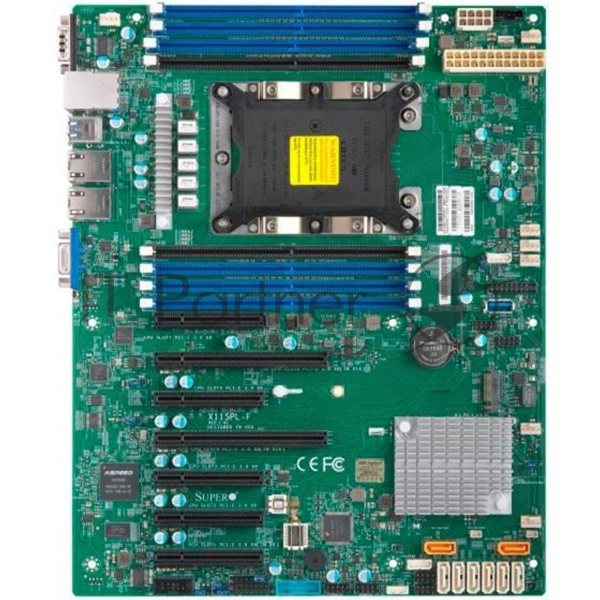 Материнская плата серверная Supermicro MBD-X11SPL-F-B, LGA 3647, Intel C621, 8xDDR4, 8xSATA, 1xM.2, 2xPCI-E 3.0 x8, 1xPCI-E 3.0 x4, 2xRJ45 1GbE, 8xUSB 2.0, 2xUSB 3.0, 1xVGA, ATX