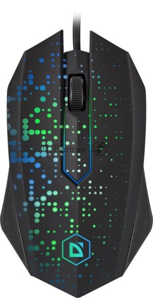 Мышь проводная Defender Event MB-754 черный, 1000 dpi, USB, кнопки - 3