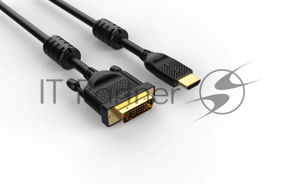 Кабель HDMI AM/DVI(24+1)M, 1.8м, CU, 1080P@60Hz, 2F, VCOM CG484GD-1.8M