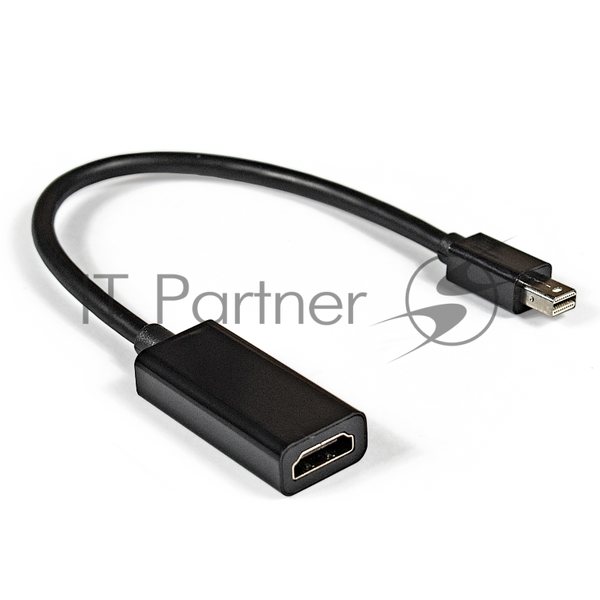 Кабель-переходник ExeGate EX284922RUS miniDisplayPort-HDMI ExeGate EX-mDPM-HDMIF-0.15 (mini20M/19F, 0,15м)