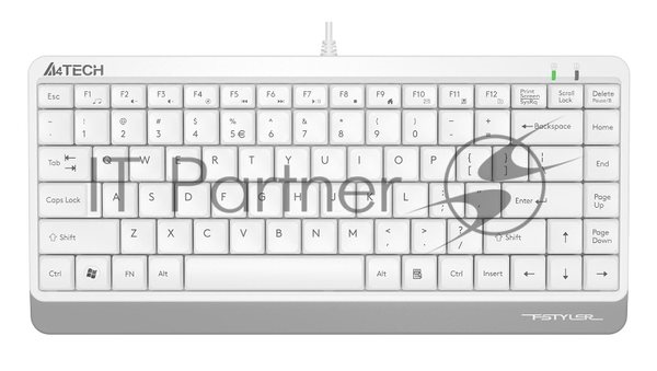 Клавиатура проводная A4Tech Fstyler FK11 USB белый