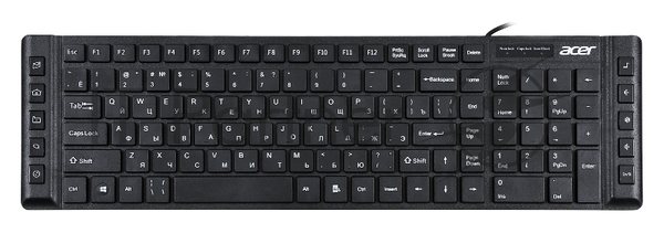 Клавиатура проводная Acer OKW010 ZL.KBDEE.002, USB, черный