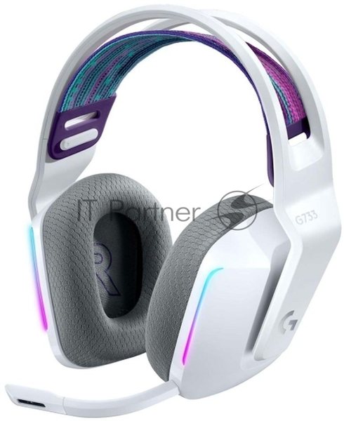 Гарнитура беспроводная LOGITECH G733 LIGHTSPEED Wireless RGb Gaming Headset - белый - 2.4GHZ - EMEA