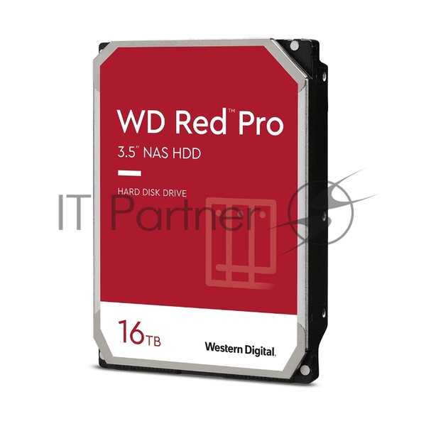Жесткий диск WD Original SATA-III 16Tb WD161KFGX NAS Red Pro (7200rpm) 512Mb 3.5"