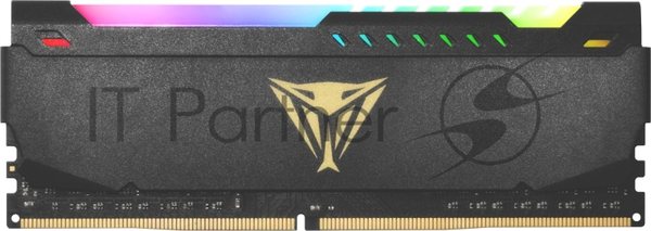 Оперативная память Patriot Viper Steel, DDR4, 8GB (1x8GB), 3600MHz, CL20, DIMM, с радиатором, RGB, черный