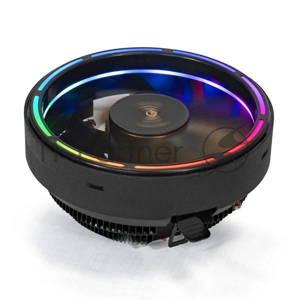 Кулер для процессора ExeGate Dark Magic EE126A-RGb черный, 120 мм, алюминий, 1800 об/мин, 18 дБ, 3 pin, 100 Вт, 95 мм