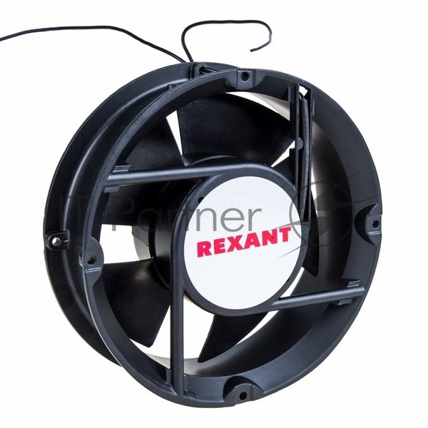 Вентилятор для корпуса Rexant RХ 172x163x51HBL 220VAC черный, 172 x 163 мм, 2500 об/мин, 53 дБ, 2 pin