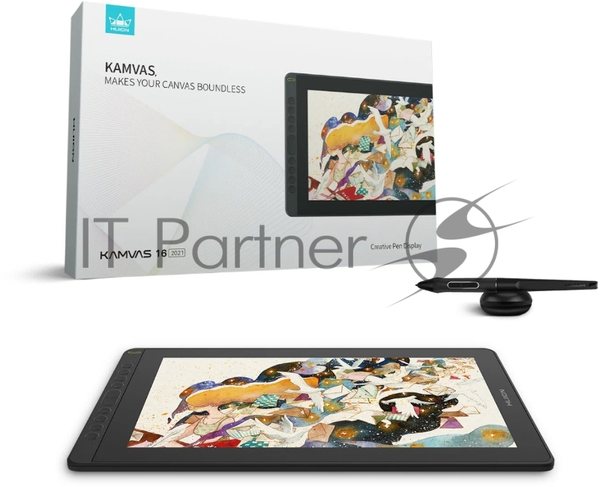 Графический планшет Сенсорный монитор Huion KAMVAS 16 (2021) Black