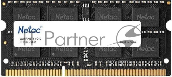 Оперативная память NETAC Basic, DDR3L, 8GB (1x8GB), 1600MHz, CL11, SO-DIMM