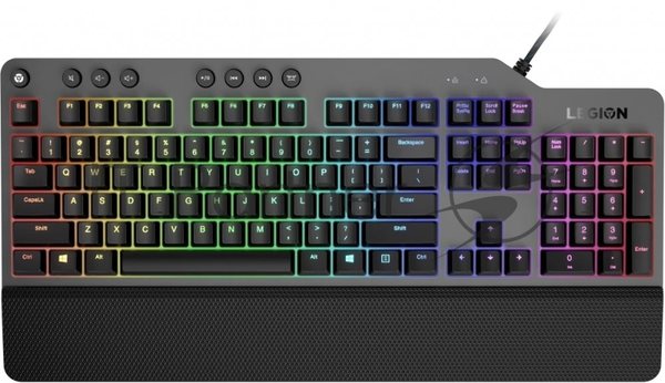 Клавиатура Lenovo Legion K500 RGB Mechanical проводная, USB Type-A, серый