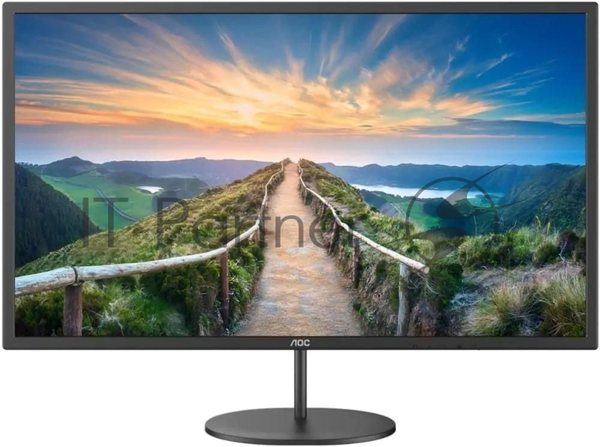 Монитор 31.5" AOC Q32V4 IPS 2560x1440, 75 Гц, 4 мс, 16:9, 250 кд/м2, 1xHDMI, 1xDP, 1x3.5 мм, черный