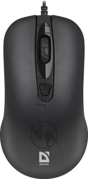 Мышь проводная Defender Classic MB-230 черный, 1600 dpi, USB, кнопки - 4