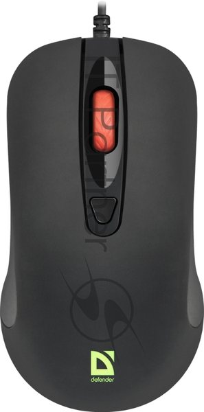 Мышь проводная Defender Ultra Classic MB-280 черный, 1200 dpi, USB, кнопки - 4