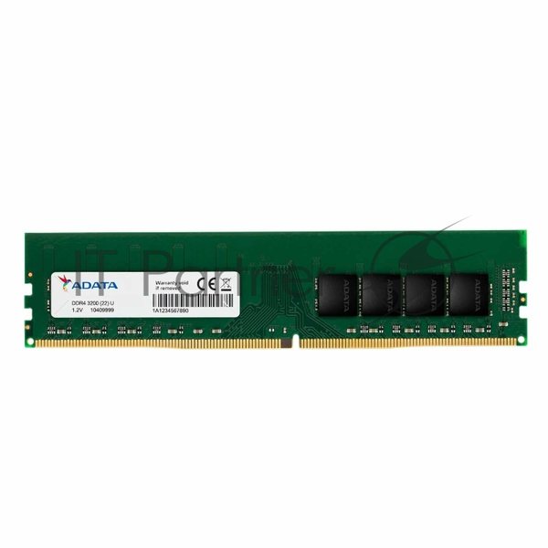 Оперативная память ADATA, DDR4, 32GB (1x32 GB), 3200 MHz, CL22, DIMM