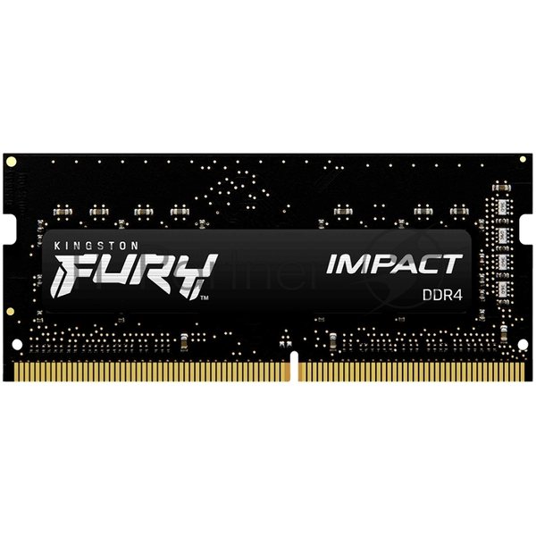 Оперативная память Kingston Fury Impact, DDR4, 32GB (1x32GB), 3200MHz, CL20, SO-DIMM