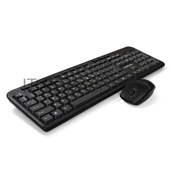 Комплект клавиатура+мышь ExeGate Professional Standard Combo MK240 беспроводной, USB, 1200 DPI, чёрный