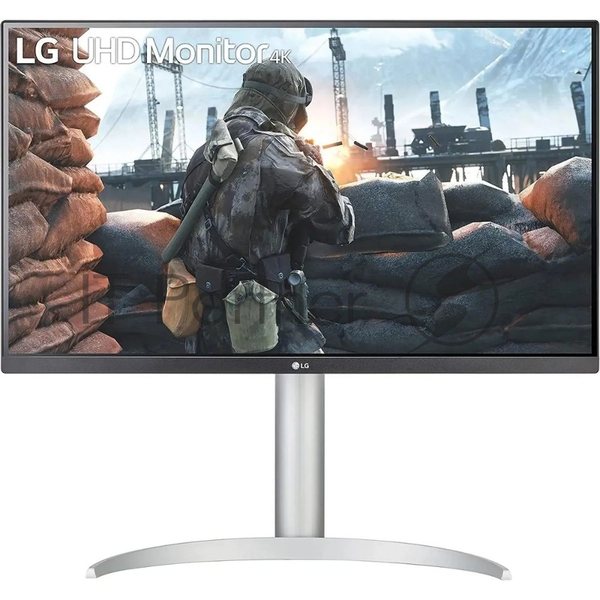 Монитор 27" LG UltraFine 27UP650-W IPS 3840x2160, 60 Гц, 5 мс, 16:9, 400 кд/м2, 2xHDMI, 1xDP, серебристый