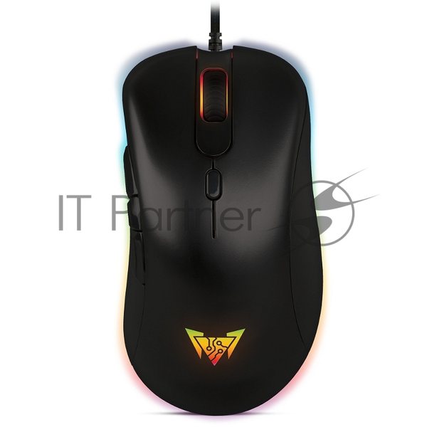 Мышь проводная Crown CMGM-904 черный, 7000 dpi, USB, кнопки - 7