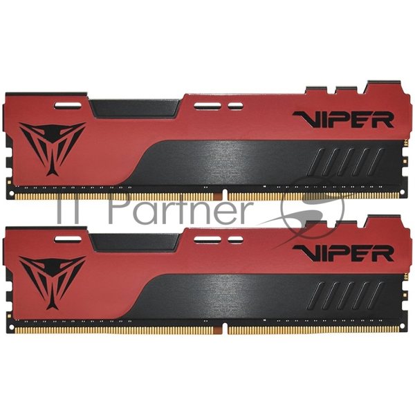 Оперативная память Patriot Viper Elite II, DDR4, 16GB (1x16 GB), 3600 MHz, CL20, DIMM, радиатор, красный, черный