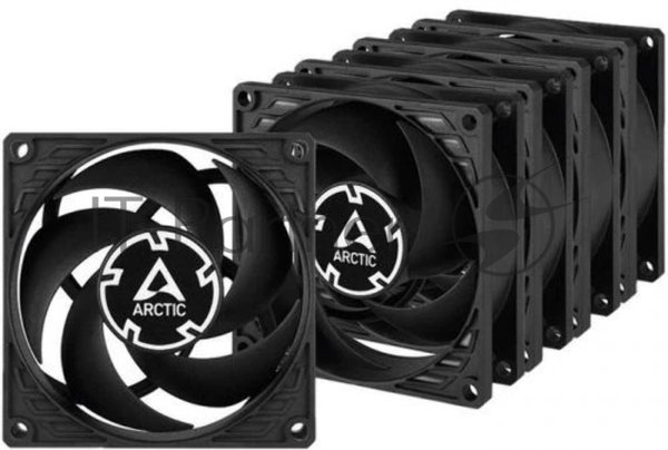 Вентилятор для корпуса ARCTIC P8 PWM PST Value Pack черный - retail (ACFAN00154A)
