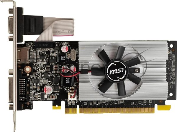 Видеокарта MSI N210-1GD3/LP NVIDIA GeForce 210 1024Mb 64 DDR3 460/800 DVIx1/CRTx1 Ret