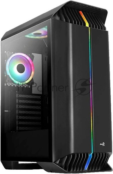 Компьютерный корпус Aerocool/Formula Gladiator Duo-G-BK-v1 черный без БП ATX 3x120мм 2xUSB3.0 audio bott PSU