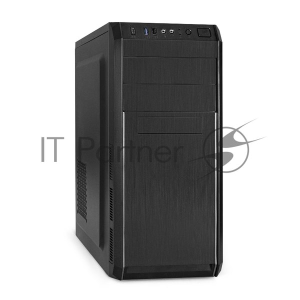 Компьютерный корпус Miditower ExeGate EX287366RUS XP-334UC-XP350 (ATX, XP350 с вент. 12см, 1*USB+1*USB 3.0+1*TypeC, аудио, черный)