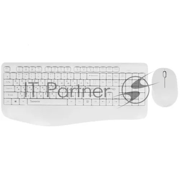 Комплект клавиатура+мышь Qumo Space K57/M75 беспроводной, USB, 1200 DPI, белый