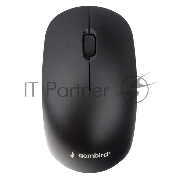 Мышь беспроводная Gembird MUSW-435 черный, 1600 dpi, радиоканал, USB, кнопки - 3