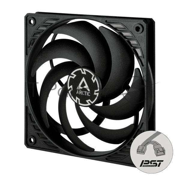 Вентилятор для корпуса Arctic P12 SLIM PWM PST черный, 120 мм, 2100 об/мин, 22.5 дБ, 4 pin