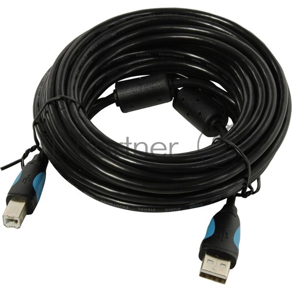 Кабель Vention USB 2.0 AM/BM - 8м. Черный Кабель Vention USB 2.0 AM/BM - 8м. Черный