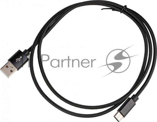 Кабель USB (m)-USB Type-C (m) 1м черный