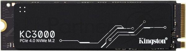 Накопитель SSD Kingston 512Gb M.2 KC3000 SKC3000S/512G (PCI-E 4.0 x4, up to 7000/3900Mbs, 3D TLC, NVMe, 400TbW, Phison E18, 22х80мм, LP heatsink)