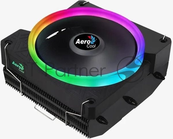 Кулер для процессора AeroCool/Formula Cylon 3H черный, 120 мм, алюминий, 1800 об/мин, 24.3 дБ, 4 pin, 125 Вт, 98 мм